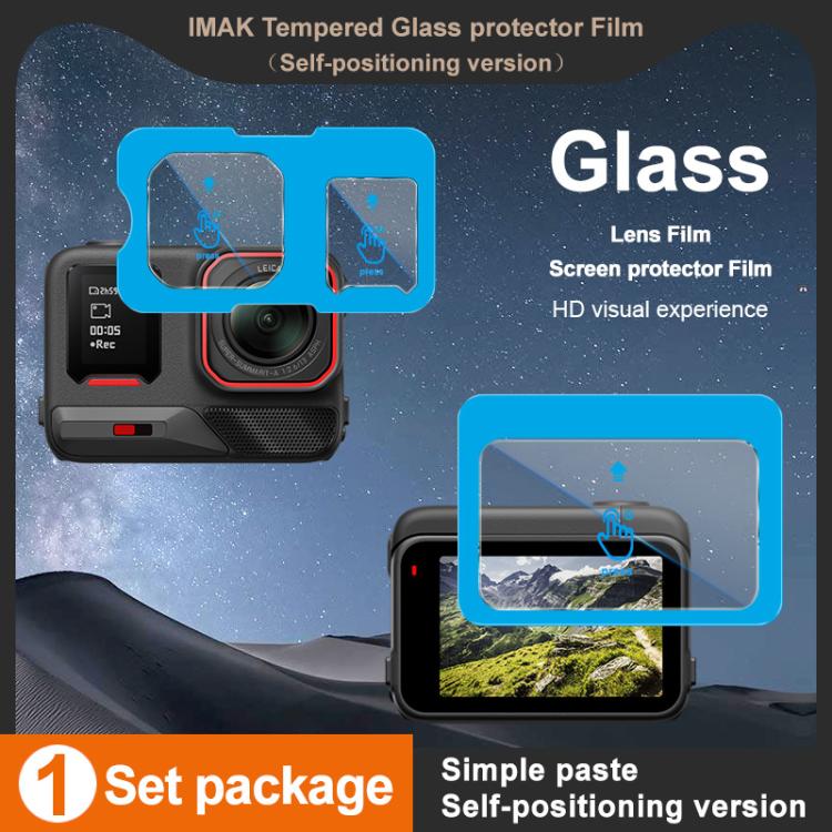 imak Tempered Glass Film with Camera Lens Film, Self - positioning Version, For Insta360 Ace Pro 2, For Insta360 Ace Pro - ORIWHIZDJI & Insta360 AccessoriesimakInsta360 Ace Series