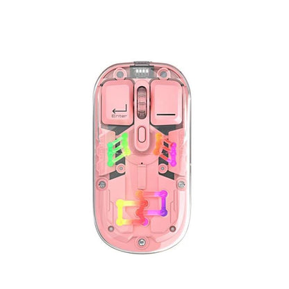 IMICE T300 4 Keys 1600DPI RGB Luminous Mouse Bluetooth Dual Mode Charging Wireless Silent Mouse With Magnetic Back Cover - ORIWHIZComputer & NetworkingiMICEMice & Keyboard