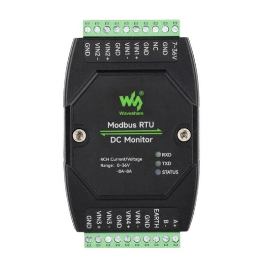 Industrial 4 - Ch DC Monitoring Module, 16 - Bit High - Precision Acquisition, Supports Voltage And Current Measurement, Modbus RTU Protocol, 33931 - ORIWHIZArduino & SCM SuppliesConsumer ElectronicsSensor Module