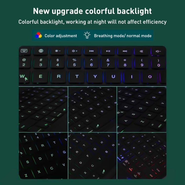 Integrated Bluetooth Keyboard Leather Case with Backlight & Touchpad, For iPad Pro 12.9 2022 / 2021 / 2020, For iPad Pro 11 2022 / 2021 / 2020, For iPad 10th Gen 10.9 2022, For iPad 10.2 2021 / 2020 / 2019, For iPad Air 2022 / 2020���������������������... - ORIWHIZApple AccessoriesiPad KeyboardiPad Keyboard For iPad Pro