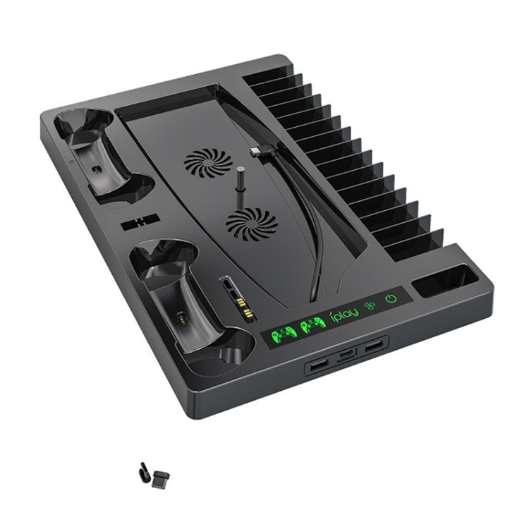 iplay for PS5 Game Console Cooling Fan Base Charging Stand with Disc Holder, HBP - 271 - ORIWHIZiplaySony AccessoriesSony Accessories Holder