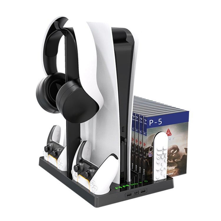 iplay for PS5 Game Console Cooling Fan Base Charging Stand with Disc Holder, HBP - 271 - ORIWHIZiplaySony AccessoriesSony Accessories Holder