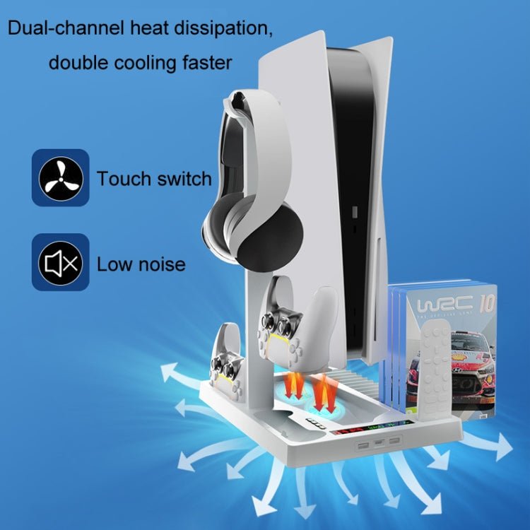 iplay for PS5 Host Cooling Handle Charging Base with Disc Storage Rack, HBP - 271s - ORIWHIZiplaySony AccessoriesSony Accessories Holder