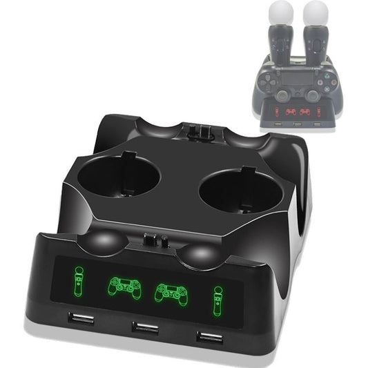 iPlay Gamepad Charger Multifunctional Charging Base For PS4 / PS4 Move / PS VR, For PS4 VR/PS VR/PS Move - ORIWHIZiplaySony AccessoriesSony Accessories Charger & Power