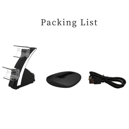 iplay HBP - 253 For PS5 Game Wireless Handle Double Charging Base Placement Bracket, HBP - 253 (White), HBP - 253 (Black) - ORIWHIZiplaySony AccessoriesSony Accessories Charger & Power