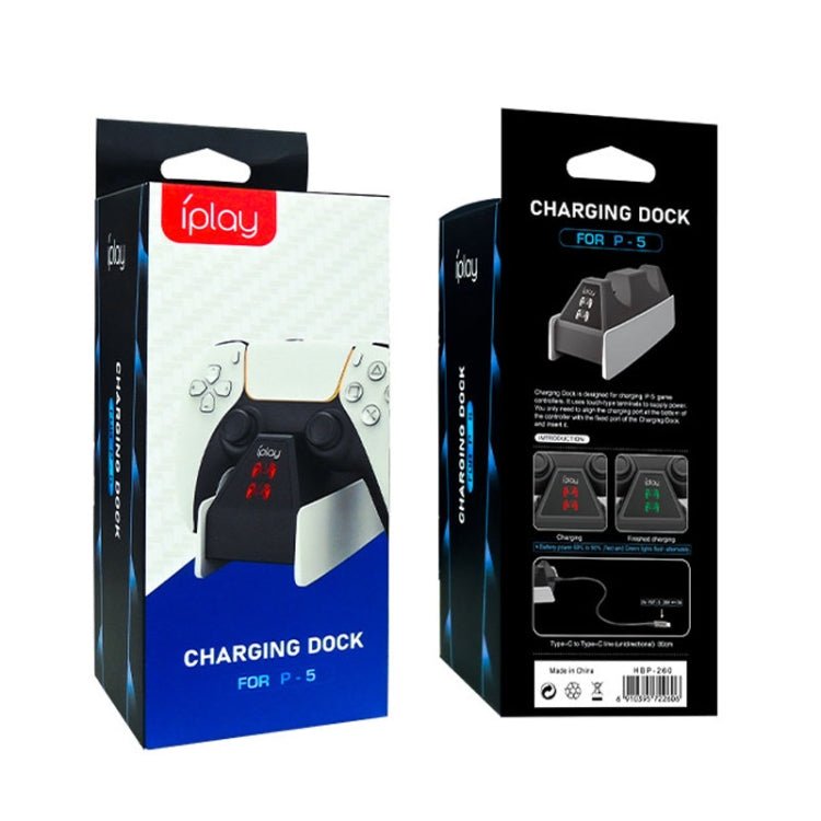 iplay HBP - 260 For PS5 Handle Charging Seat Electric Game Handle Fast Charging Seat, HBP - 260 - ORIWHIZiplaySony AccessoriesSony Accessories Charger & Power