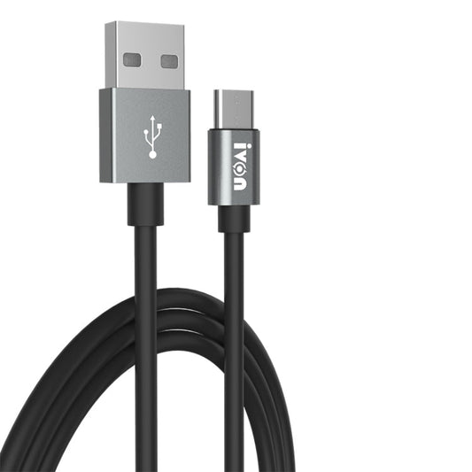 IVON CA73 2.4A Type - C / USB - C Fast Charging Data Cable, Length: 2m, Type - C - ORIWHIZ
