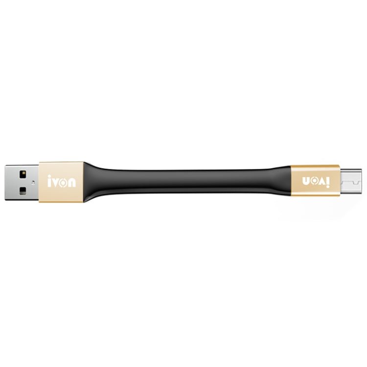 IVON CA90 3.1A Max USB to USB - C / Type - C Portable Data Cable with Ring, Length: 14.5cm, Type - C - ORIWHIZ