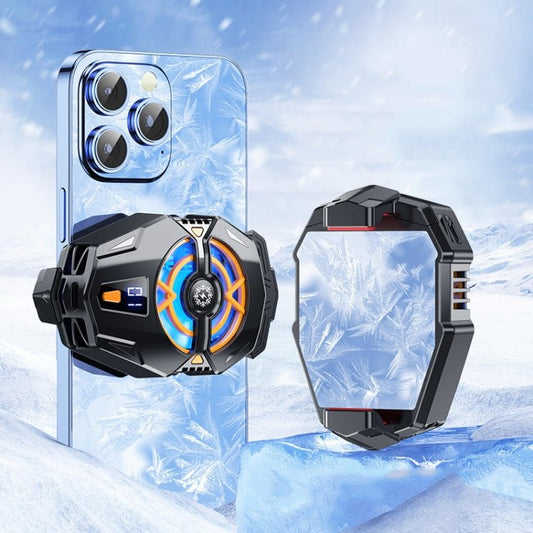 J20 Three - speed Adjustable Semiconductor Refrigeration Mobile Phone Radiator, Basic Model, Digital Display Model, Electroplated Model - ORIWHIZApple AccessoriesCooling Fan RadiatorGaming Accessories