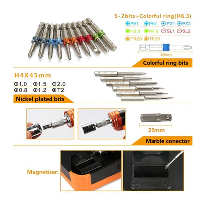 JAKEMY JM - 6123 31 in 1 Color Ring Professional Screwdriver Repair Tool Set, JM - 6123 31 in 1 - ORIWHIZ