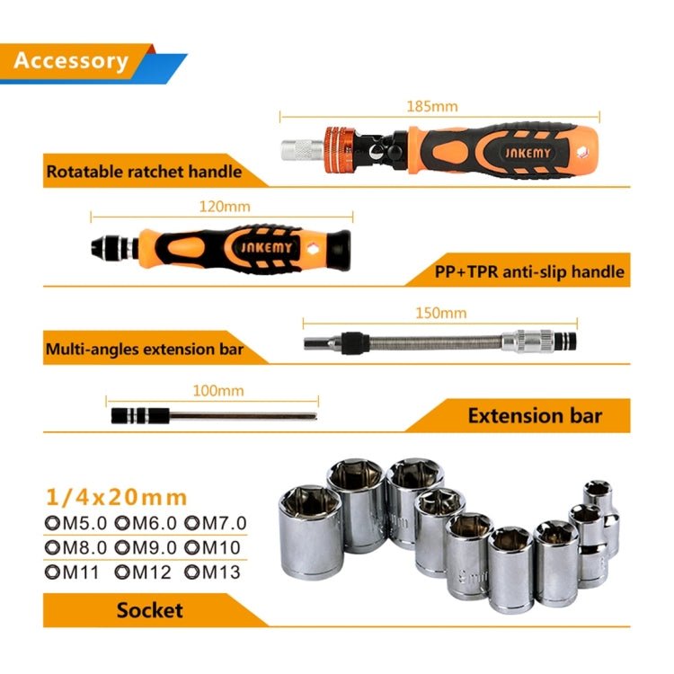 JAKEMY JM - 6123 31 in 1 Color Ring Professional Screwdriver Repair Tool Set, JM - 6123 31 in 1 - ORIWHIZ