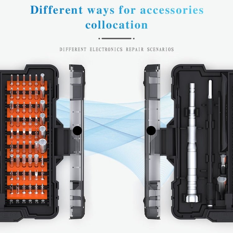 JAKEMY JM - 8163 62 in 1 Multi - functional Screwdriver Set Repair Tool, JM - 8163 - ORIWHIZ