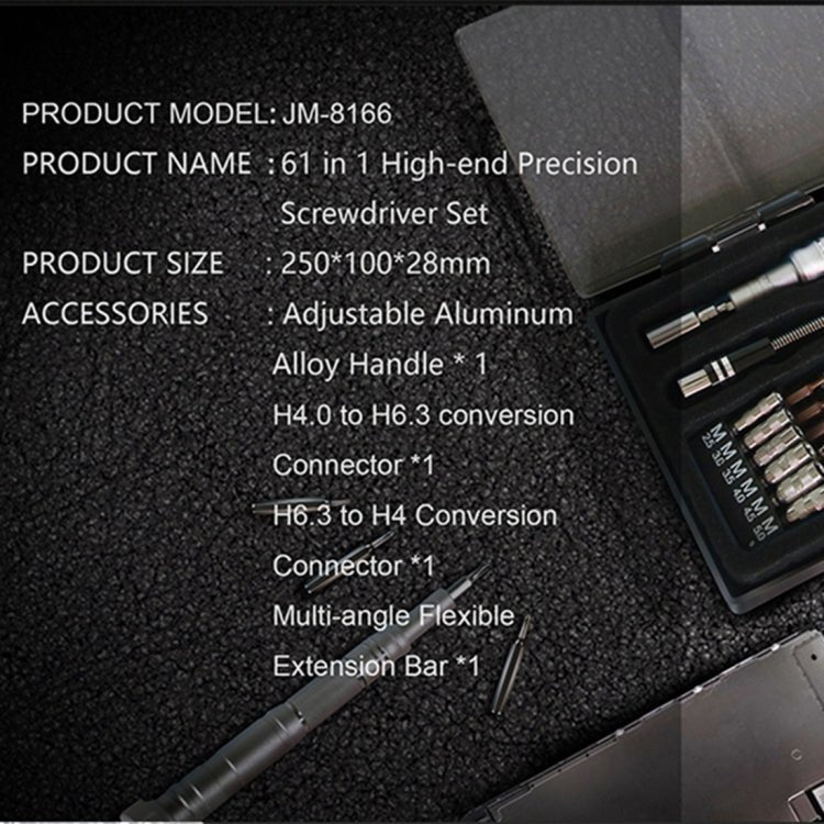 JAKEMY JM - 8166 61 in 1 Screwdriver kits Repair Hand Tools Kit, JM - 8166 - ORIWHIZ