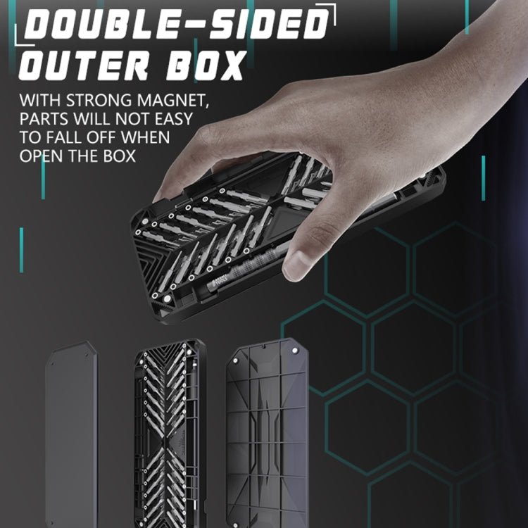 JAKEMY JM - 8175 50 in 1 Double - sided Outer Box Multifunctional and Precision Screwdriver Tool Set, JM - 8175 50 in 1 - ORIWHIZ