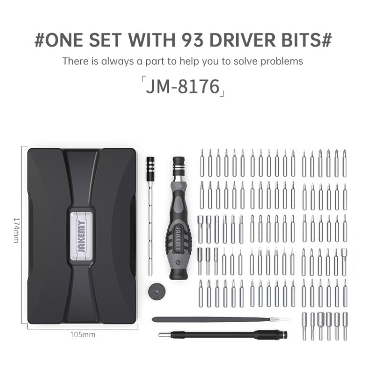 JAKEMY JM - 8176 106 in 1 Watch Mobile Phone Disassembly and Repair Tool Kit, JM - 8176 - ORIWHIZ