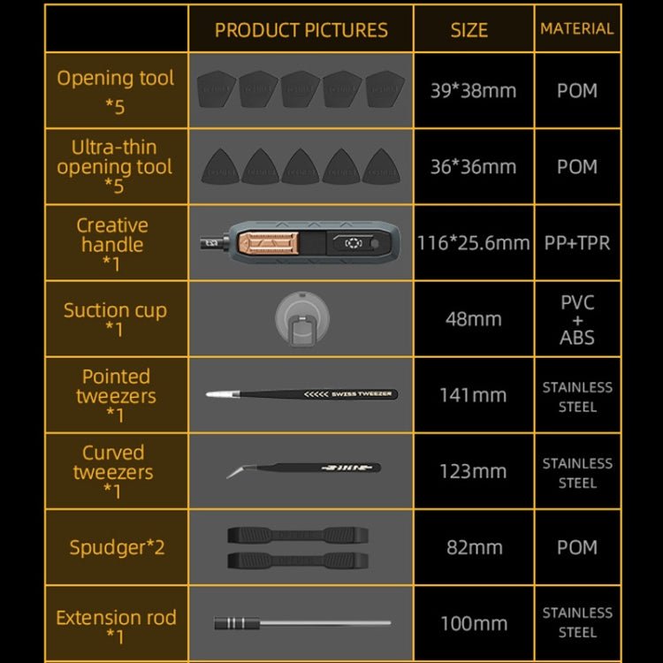 Jakemy JM - 8192 186 in1 CR - V Precision Screwdriver Set, JM - 8192 - ORIWHIZ