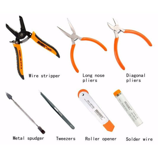 JAKEMY JM - P14 Welding Repair Tools Set Toolbox Bag Wire Stripper Pliers Screwdriver, US Plug, JM - P14 - ORIWHIZ