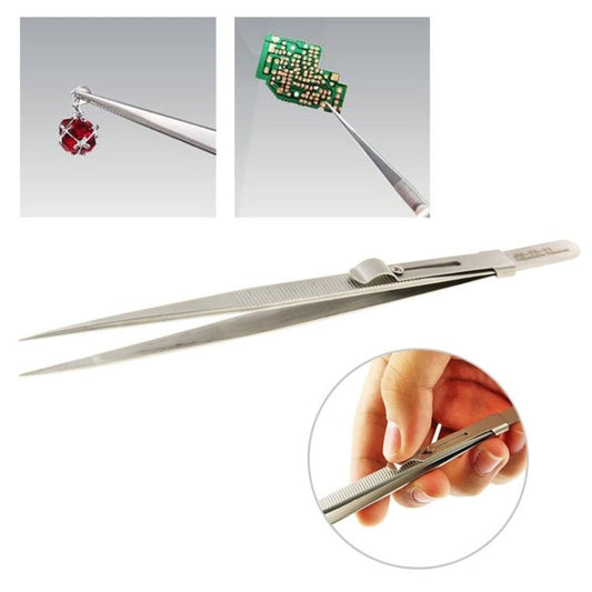 JAKEMY JM - T9 - 11 Adjustable Straight Tweezers, JM - T9 - 11 - ORIWHIZ