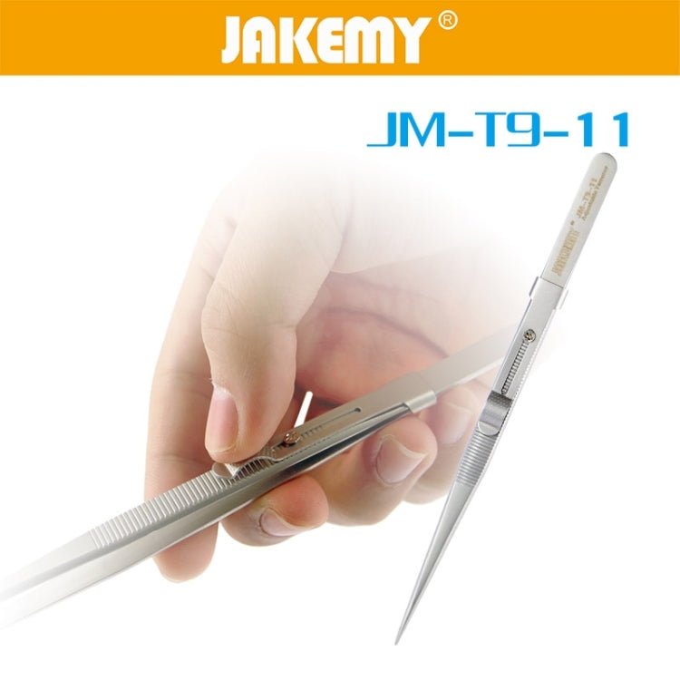 JAKEMY JM - T9 - 11 Adjustable Straight Tweezers, JM - T9 - 11 - ORIWHIZ
