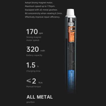JAKEMY JM - Y05 8 in 1 Type - c Fast Charging Dual Power High Precision Electric Screwdriver, JM - Y05 - ORIWHIZ