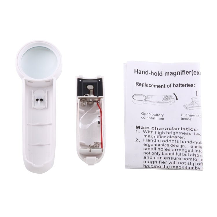 JAKEMY JM - Z19 Portable 8X Optical Magnifier with LED Light, JM - Z19 8X Magnifier - ORIWHIZ