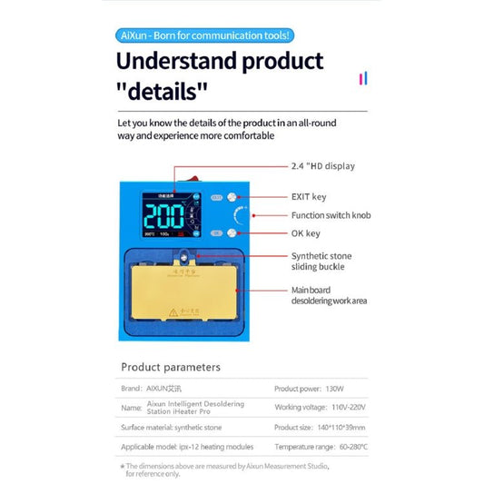 JC Aixun iHeater Pro Intelligent Desoldering Station, JC Aixun iHeater Pro - ORIWHIZ