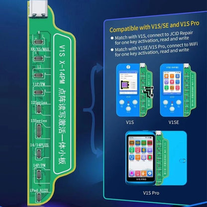 JC V1SE Testing Repair Face ID Dot Board Adaptor For iPhone X - 14 Pro Max, Face ID Dot Board For iPhone X - 15 Pro Max - ORIWHIZ