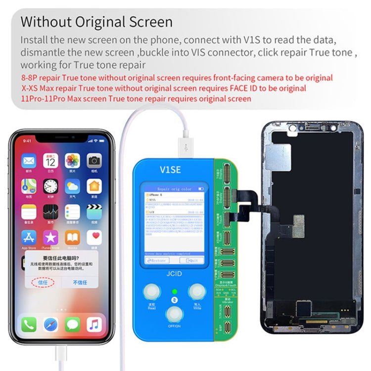 JC V1SE Testing Repair True Tone Board Adaptor For iPhone 12 - 14 Pro Max, True Tone Board For iPhone 12 Series / 13 / 13 mini / 14 / 14 Plus / 15 / 15 Plus - ORIWHIZ