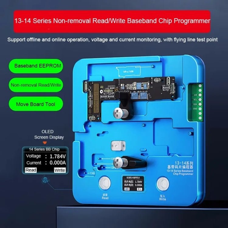 JCID 13 - 14 Series Non - removal Read/Write Baseband Chip Programmer, JCID 13 - 14 Series - ORIWHIZ