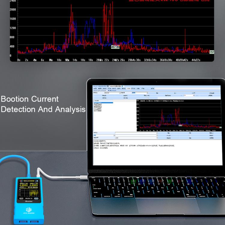 JCID iBooter Intelligent Real - time Current Analyzer Special Power Cord For iPhone 12 - 14 Series, JCID iBooter - ORIWHIZ