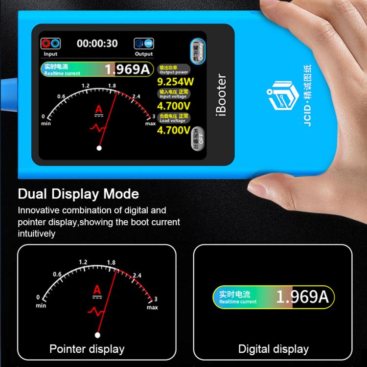 JCID iBooter Intelligent Real - time Current Analyzer Special Power Cord For iPhone 12 - 14 Series, JCID iBooter - ORIWHIZ