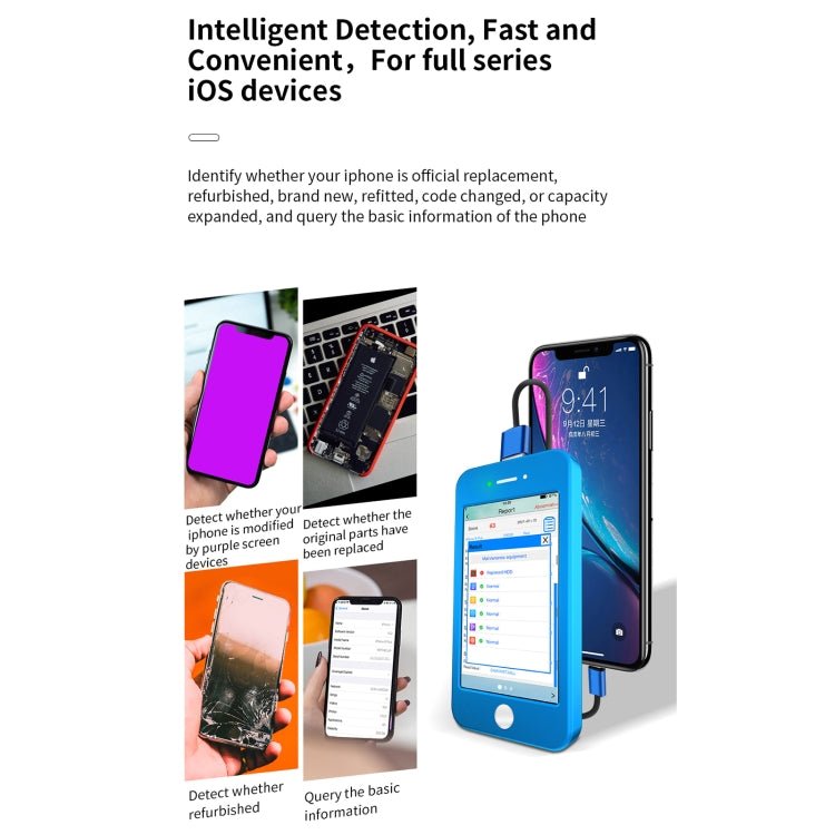 JCID Intelligent Handheld iDetector For Full Series iOS Devices, Handheld iDetector - ORIWHIZ