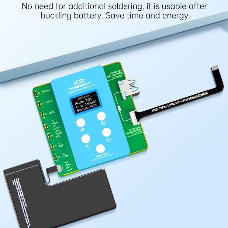 JCID Q1 Battery Health Quick Repair Board For iPhone 11 - 15 Pro Max, Q1 - ORIWHIZ