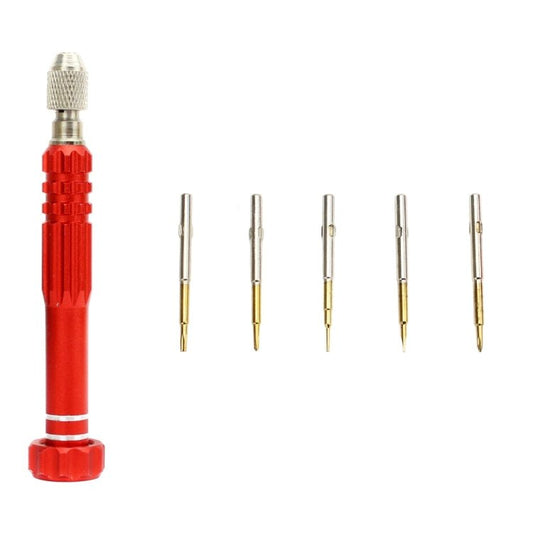 JF - 6688 5 in 1 Metal Multi - purpose Pen Style Screwdriver Set for Phone Repair, 5 in 1 (Red), 5 in 1 (Purple), 5 in 1 (Blue), 5 in 1 (Gold), 5 in 1 (Green) - ORIWHIZ