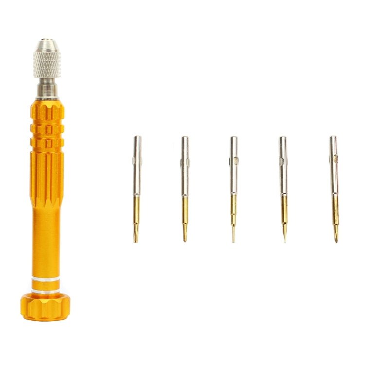 JF - 6688 5 in 1 Metal Multi - purpose Pen Style Screwdriver Set for Phone Repair, 5 in 1 (Red), 5 in 1 (Purple), 5 in 1 (Blue), 5 in 1 (Gold), 5 in 1 (Green) - ORIWHIZ