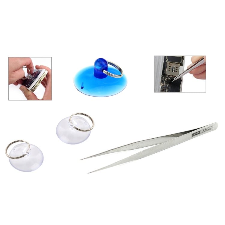 JF - 8133 15 in 1 Metal + Plastic iPhone Dedicated Disassemble Repair Tool Kit, JF - 8133 - ORIWHIZ