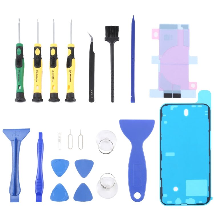 JIAFA JF - 8182 21 in 1 Battery Adhesive + LCD Frame Waterproof Adhesive + Repair Tool Set, For iPhone 11, For iPhone 11 Pro, For iPhone 11 Pro Max, For iPhone 12, For iPhone 12 mini, For iPhone 12 Pro, For iPhone 12 Pro Max, For iPhone 13 - ORIWHIZ