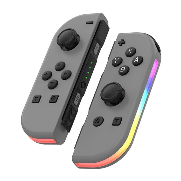 JOY - 02 Gaming Left And Right Handle With RGB Lights Body Feel Bluetooth Gamepad For Switch / Switch OLED / Switch Pro / Switch Lite / Switch Joycon, Black, Grey - ORIWHIZGame AccessoriesGamepadsNintendo Accessories