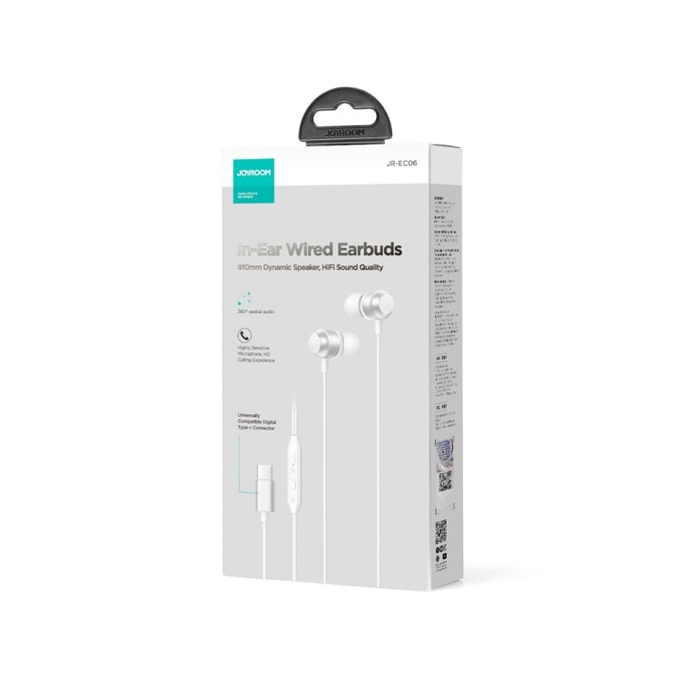 JOYROOM JR - EC06 Type - C Metal In - Ear Wired Earphone, Length: 1.2m, JR - EC06 - ORIWHIZ