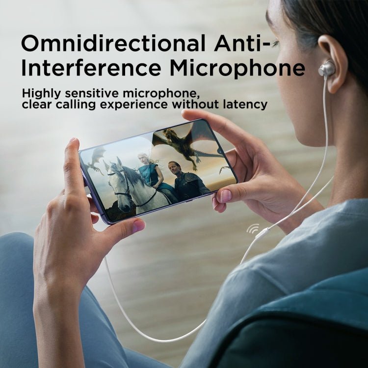 JOYROOM JR - EC06 Type - C Metal In - Ear Wired Earphone, Length: 1.2m, JR - EC06 - ORIWHIZ