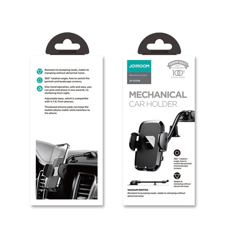 JOYROOM JR - ZS259 360 Degree Rotation Mechanical Car Holder, Style: Long Arm Sucker, JR - ZS259 - ORIWHIZ