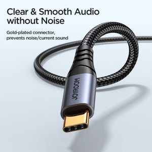 JOYROOM SY - A07 Transsion Series USB - C/Type - C to 3.5mm AUX Audio Adapter Cable, Length: 1.2m, SY - A07 - ORIWHIZ