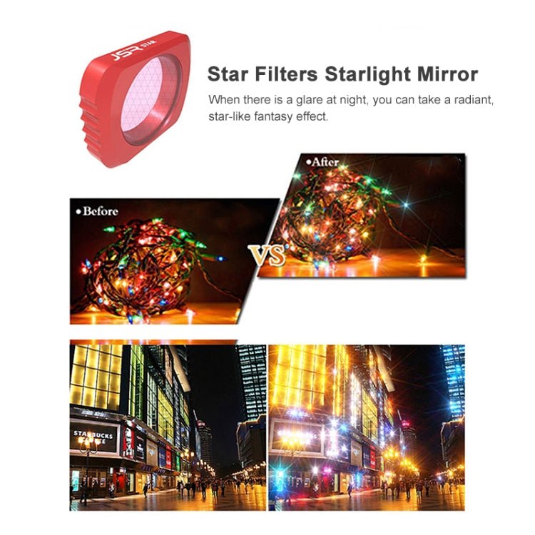 JSR 5 in 1 CR Super Wide Angle Lens 12.5X Macro Lens + CPL Lens + Star + ND16 Lens Filter Set for DJI OSMO Pocket, Macro Lens+CPL+ Star+ND16+CR - ORIWHIZDJI & Insta360 AccessoriesJSRLens Accessories