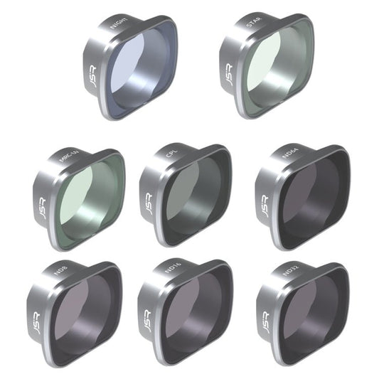 Filtro de lente JSR KS 8 en 1 Estrella+Noche+ND8+ND16+ND32+ND64+MCUV+CPL para DJI FPV, marco de aleación de aluminio, 8 en 1 - Accesorios ORIWHIZDJI e Insta360 Serie DJI FPVJSR