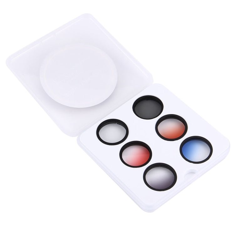 JUNESTAR 6 in 1 Professional 34mm Lens Filter(CPL + UV + Gradual Red + Gradual Orange + Gradual Blue + Gradual Grey) for DJI Phantom 3 & 4 - ORIWHIZDJI & Insta360 AccessoriesDJI Phantom SeriesJSR