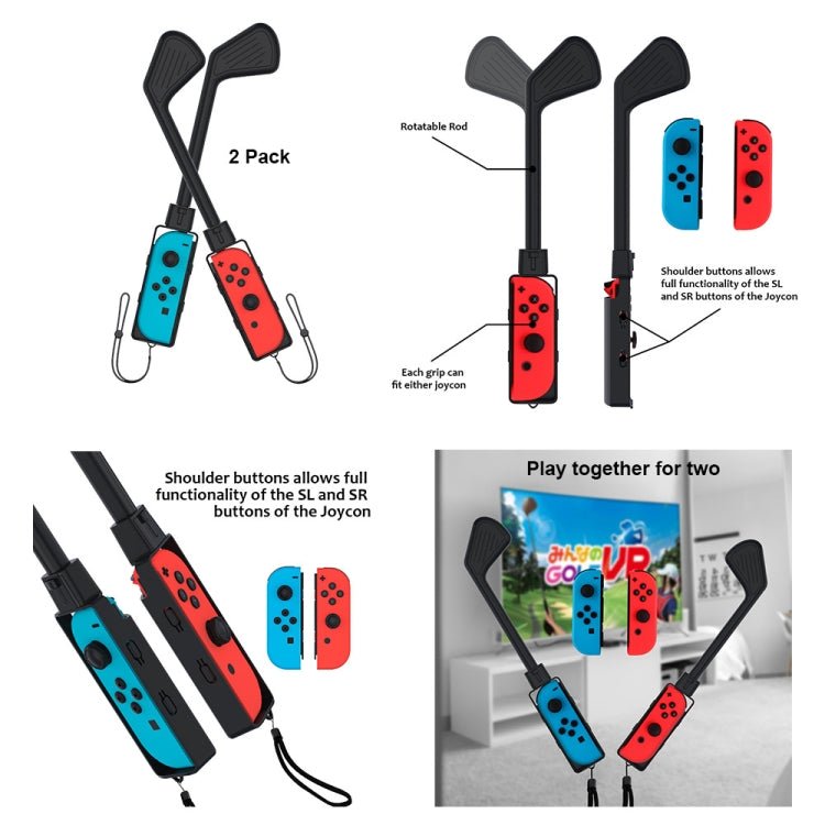 JYS JYS - NS215 10 In 1 Somatosensory Sports Accessories Set for Nintendo Switch, JYS 10 In 1 - ORIWHIZGamepadsNintendo AccessoriesToys & Hobbies