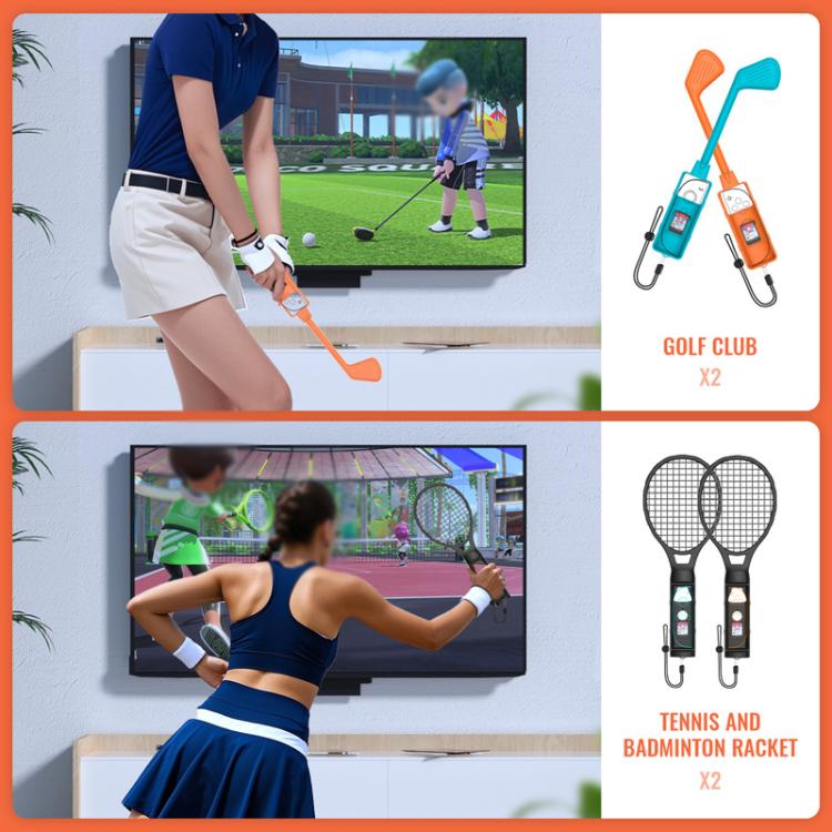 JYS JYS - NS2281 For Nintendo Switch 2 Sports 9 In 1 Gaming Sports Kit Left And Right Grip Accessories - ORIWHIZJYSNintendo AccessoriesNintendo Accessories Gamepads