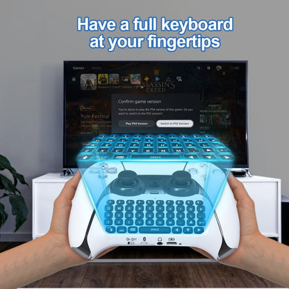 JYS - P5121 Bluetooth Wireless Handle Keyboard Can Chat Voice External Keyboard Suitable For PS5, Note: Without Handle, JYS - P5121 (Grey) - ORIWHIZSony AccessoriesSony Accessories GamepadsToys & Hobbies