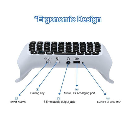 JYS - P5121 Bluetooth Wireless Handle Keyboard Can Chat Voice External Keyboard Suitable For PS5, Note: Without Handle, JYS - P5121 (Grey) - ORIWHIZSony AccessoriesSony Accessories GamepadsToys & Hobbies