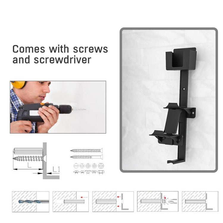 JYS P5125 Earphone / Handle / Remote Control Wall Hook For PS5 / PS4 / Xbox / Switch, White, Black - ORIWHIZJYSSony AccessoriesSony Accessories Holder